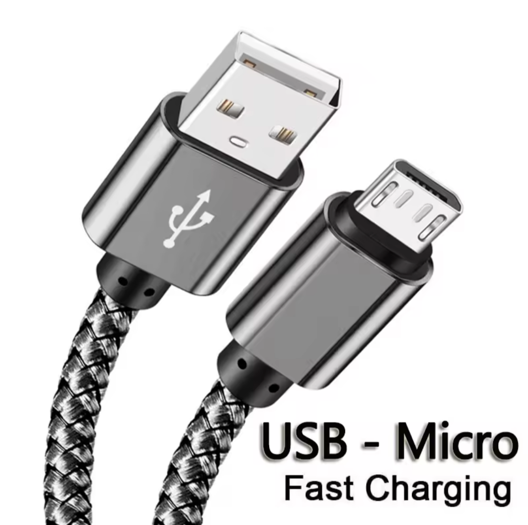 Cabo de carregamento rápido Micro USB - USB 1m