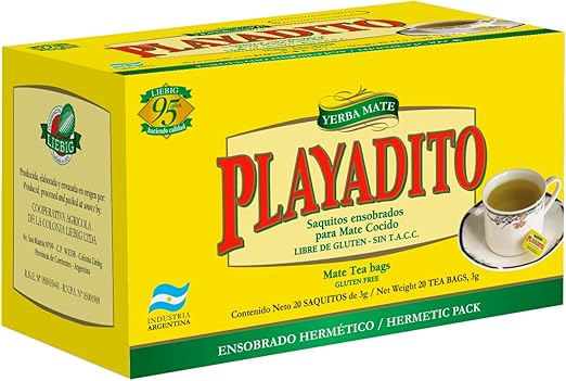 Mate Cocido Playadito - Sacos de chá argentino - 20 Unidades