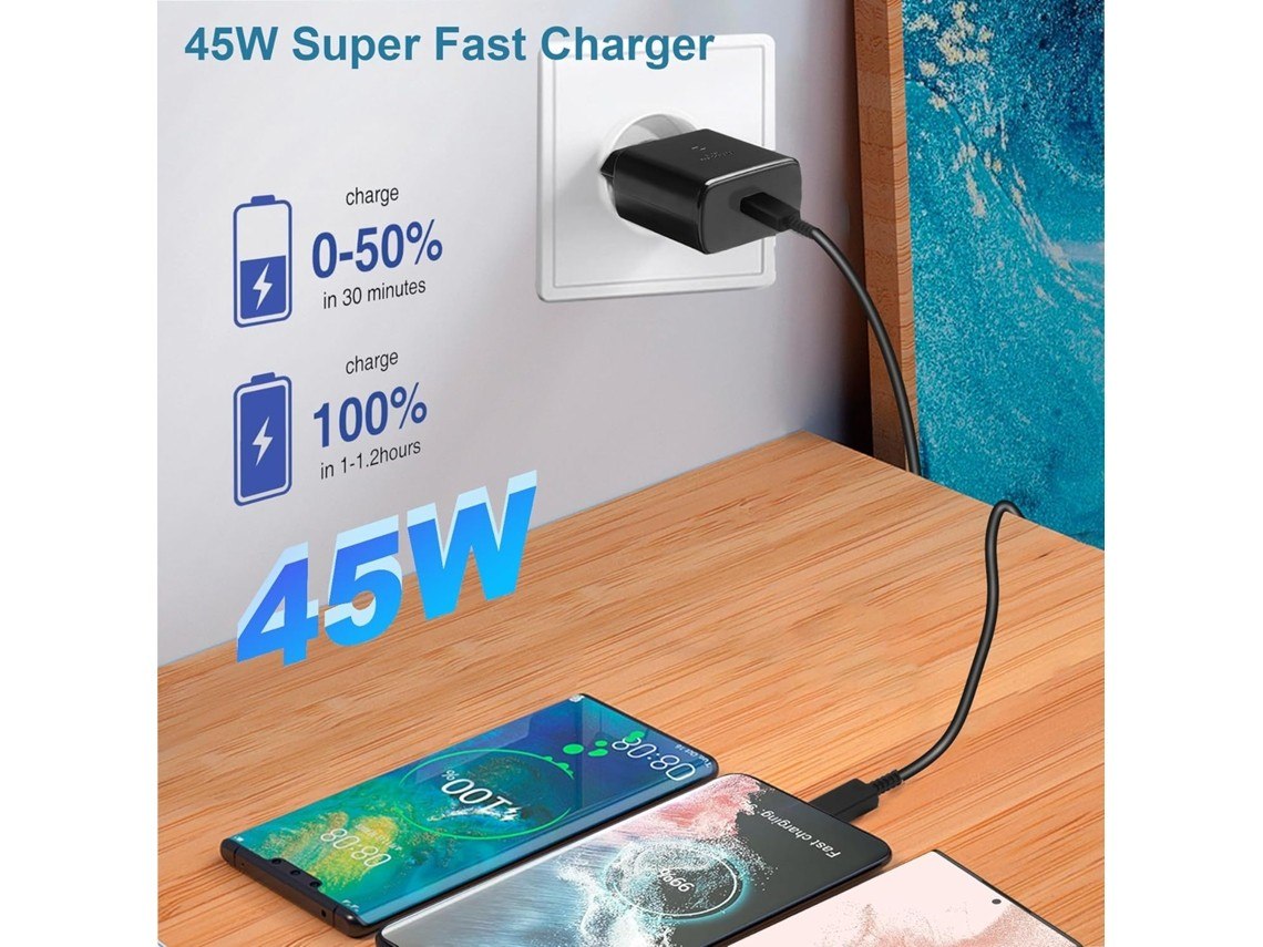 Cargador Samsung super carga rapida 45W tipo-c